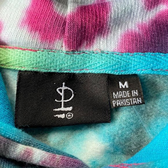 Pink Floyd Hoodie Mens Size Medium Multicolor Tie Dye Dark Side of the Moon NWT - Picture 6 of 14